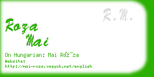 roza mai business card